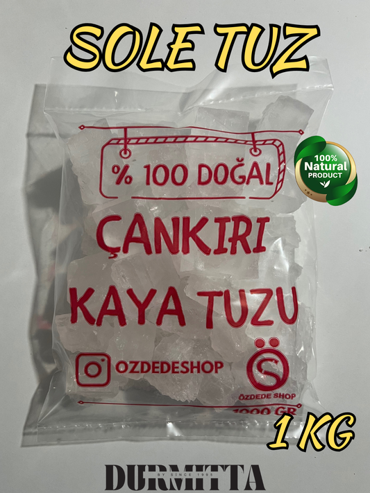 SOLE TUZ DOĞAL ÇANKIRI KAYA TUZU 1KG