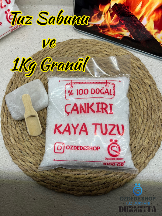 Tuz Sabunu ve 1 KG Çankırı Granül Tuz Seti